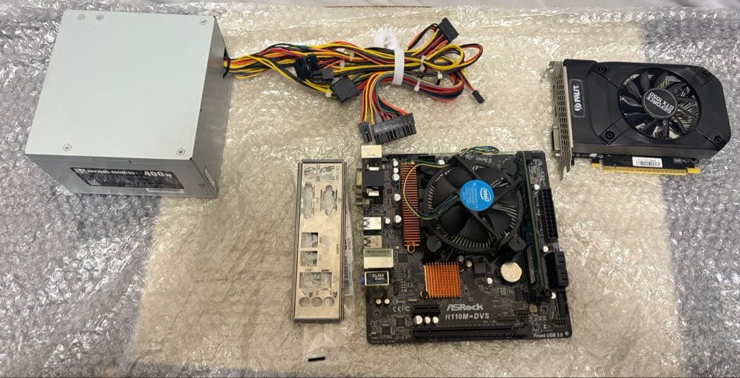 グラフィックボード・グラボ・ビデオカード H110M-DVS Pentium G4560 8GB GTX1050 400W