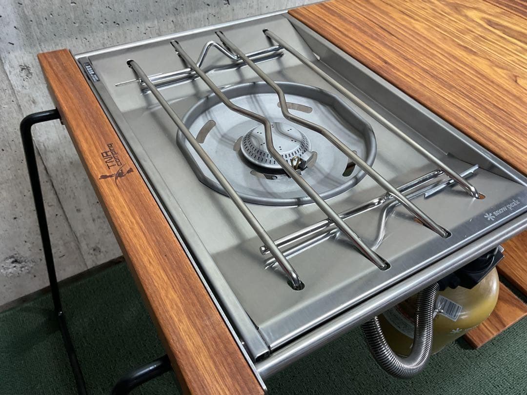 日曜限定 新品 スリムテーブル IGT規格 ＆ スノーピーク フラットバーナー