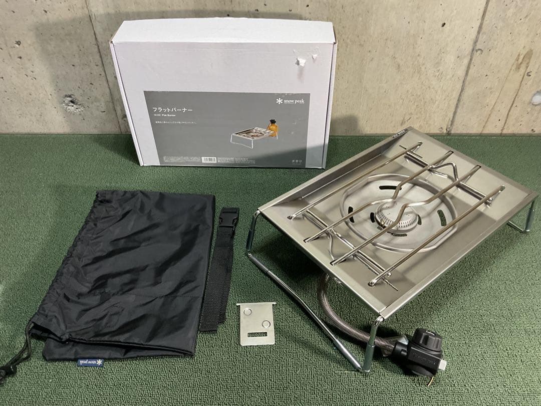 日曜限定 新品 スリムテーブル IGT規格 ＆ スノーピーク フラットバーナー