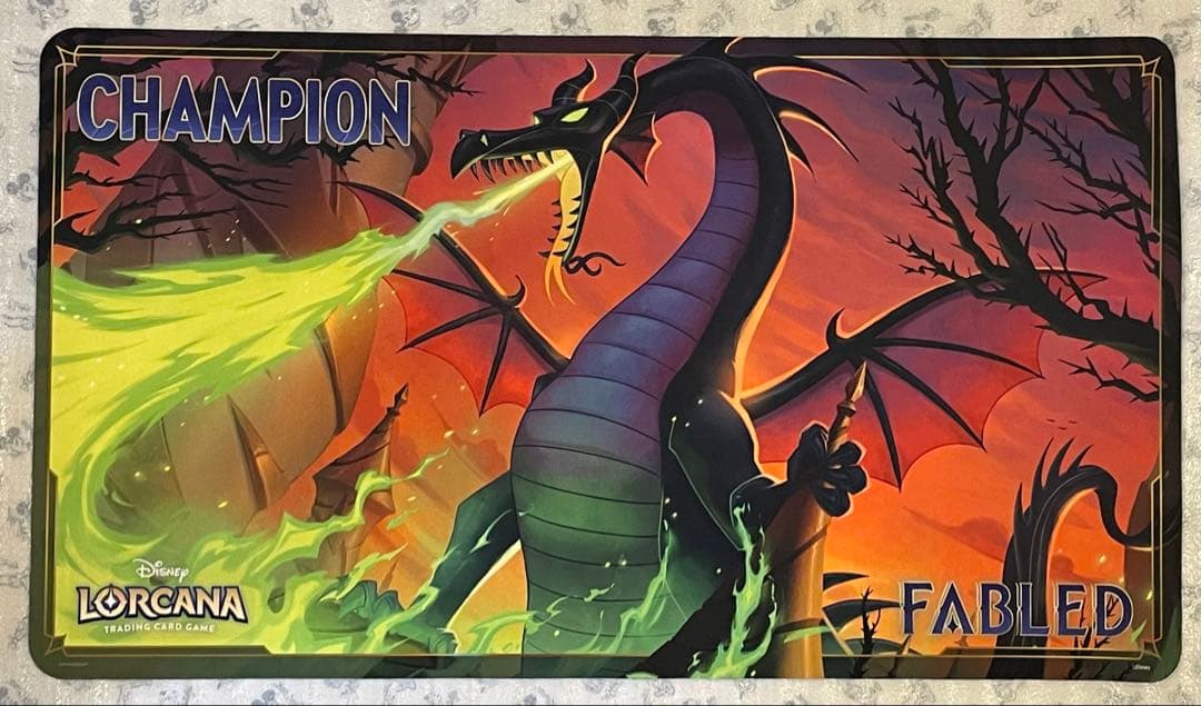 海外大会限定 ロルカナ マレフィセント チャンピオン プレイマット ディズニー