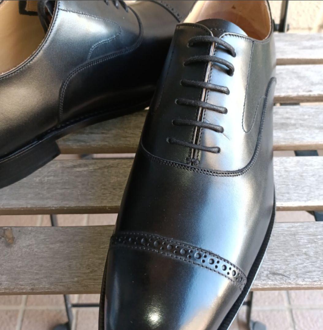 未使用 神匠 セミブローグ アノネイ ブローグ ブラック UK8 26