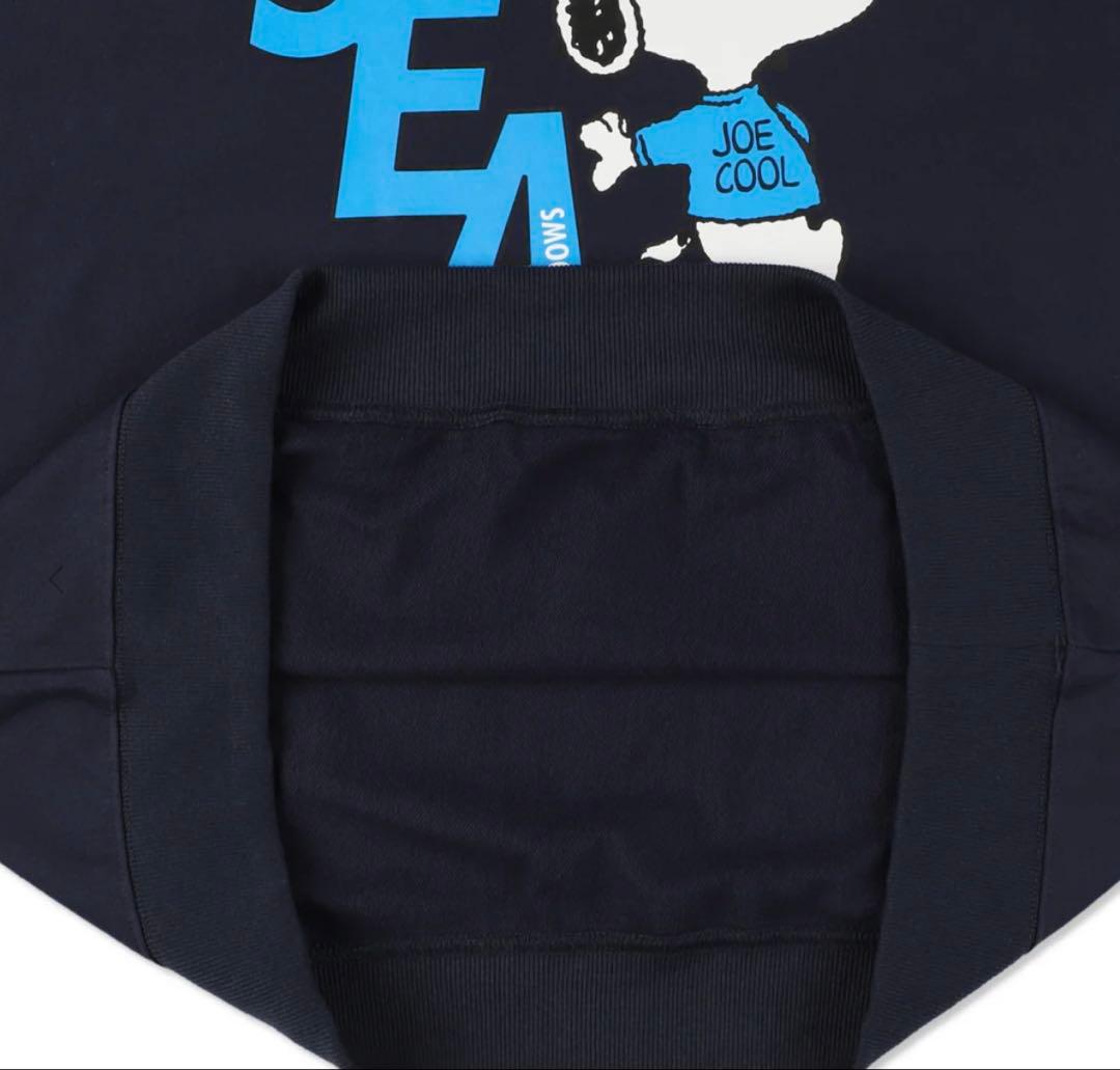 SMOOTHY x WDS Snoopy Crewneck Sweat ネイビー