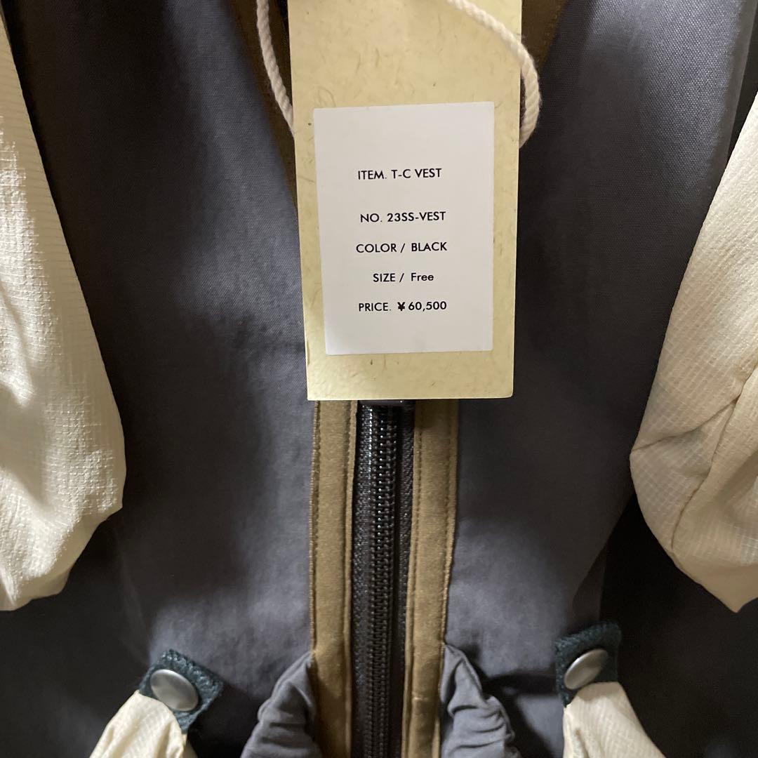 JIAN YE 23ss T-C VEST サンダークラウドベスト