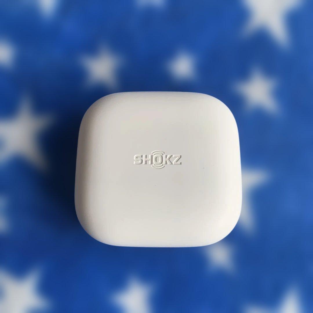 SHOKZ 骨伝導イヤホン ホワイト 充電ケース付き