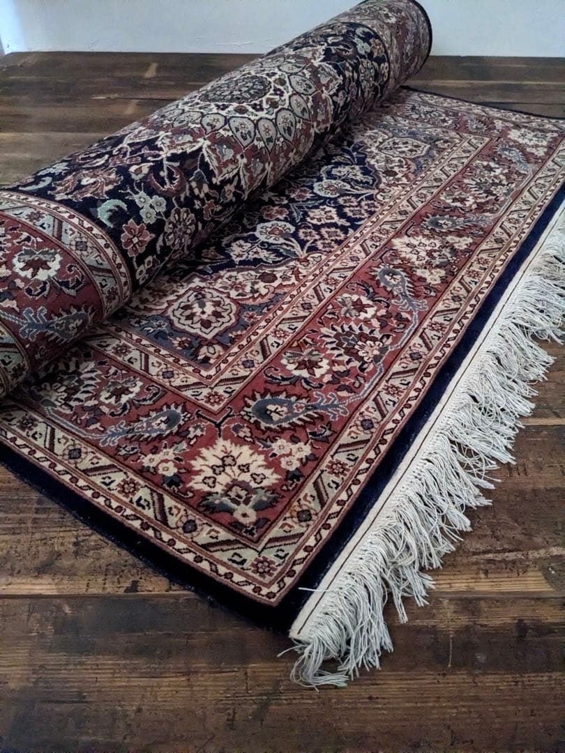 ヴィンテージペルシャラグ 手織り ウール 190×127cm