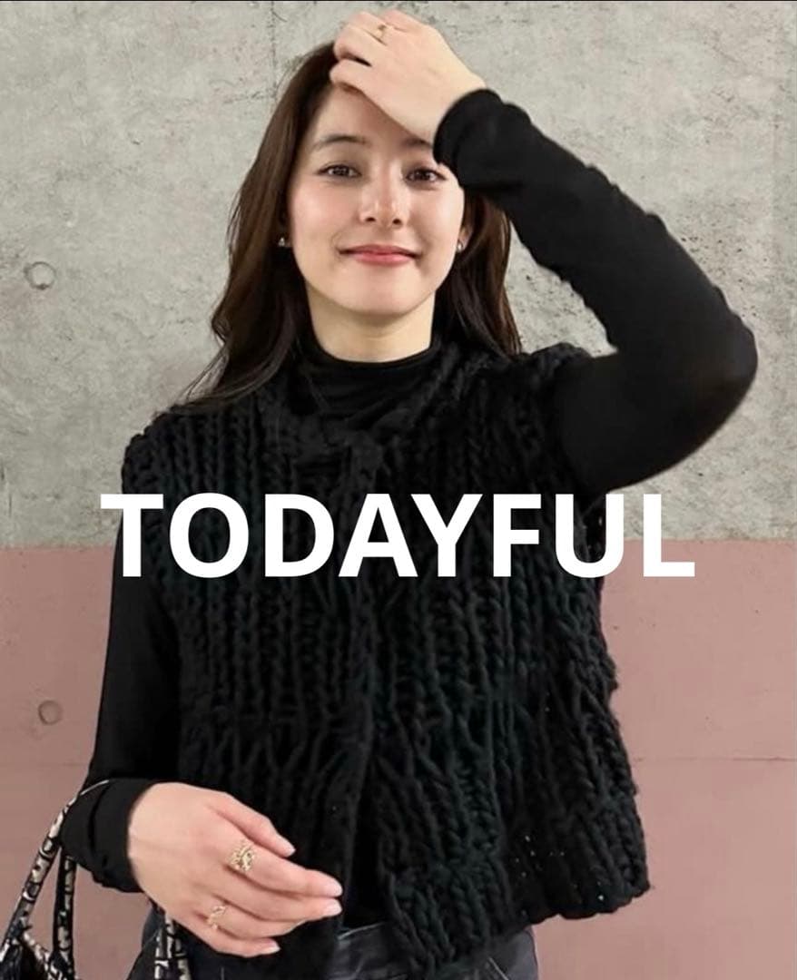 《TODAYFUL》Chunky Hand Knitvest ニットベスト