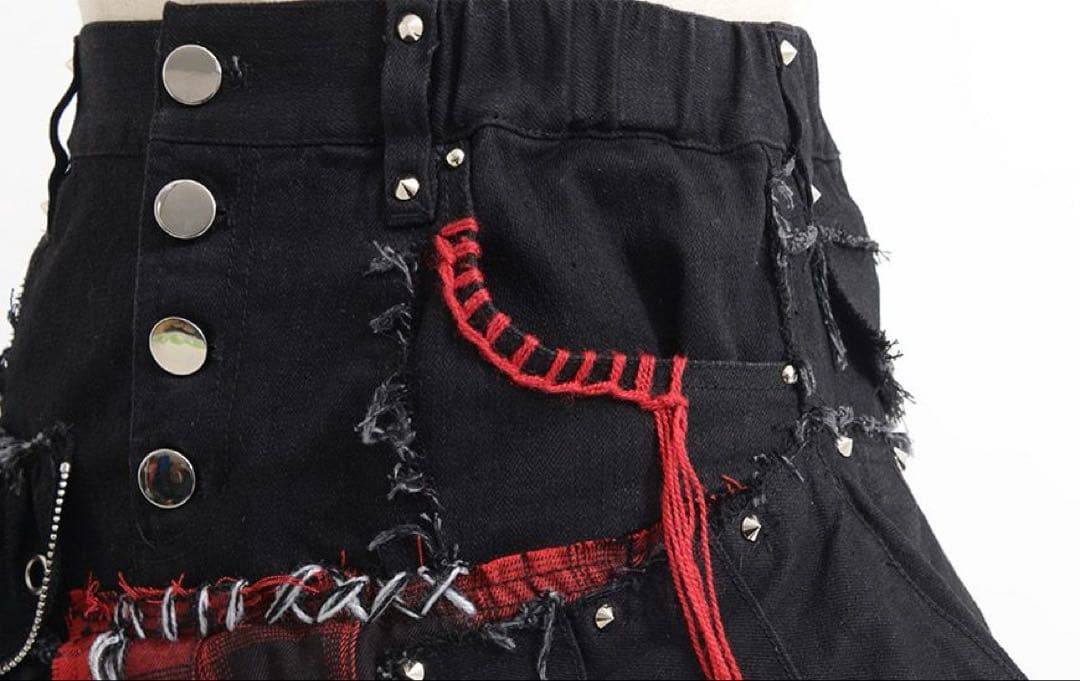 【Grrr the Lipper】ジップスカート～崩壊～【Black×Red】