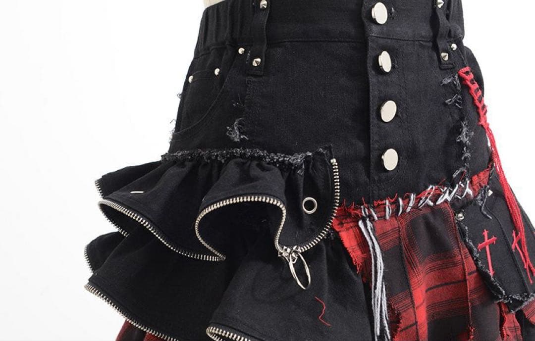 【Grrr the Lipper】ジップスカート～崩壊～【Black×Red】