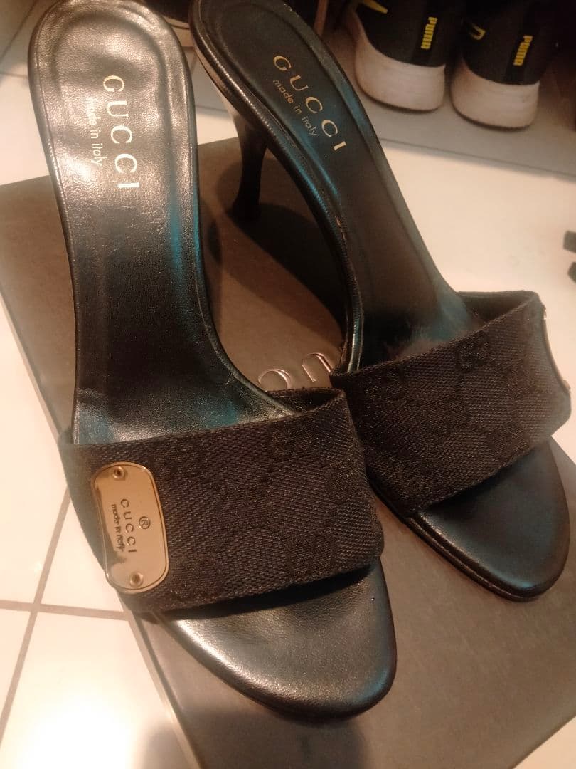 GUCCI　グッチ　ミュール　ブラック