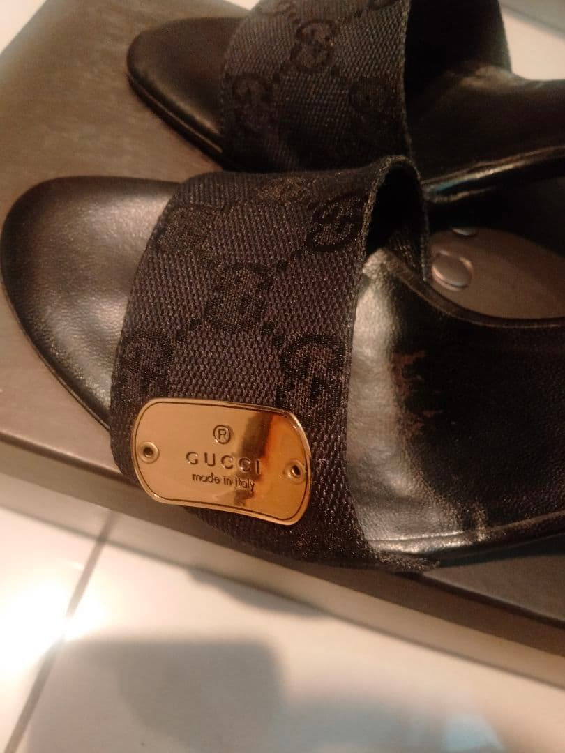 GUCCI　グッチ　ミュール　ブラック