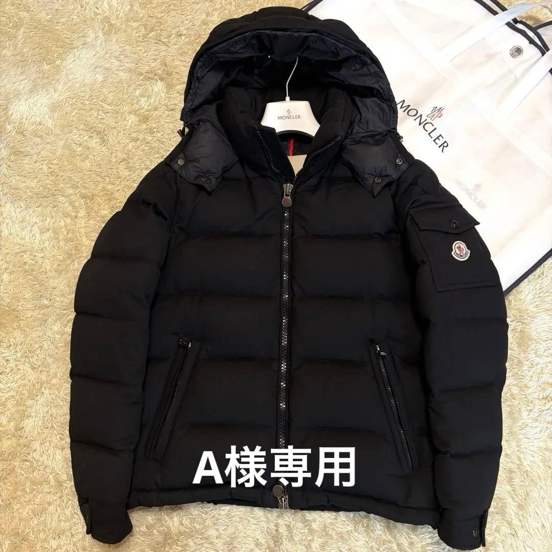 A　MONTGENEVRE ウール　ダウンジャケット　ブラック　黒