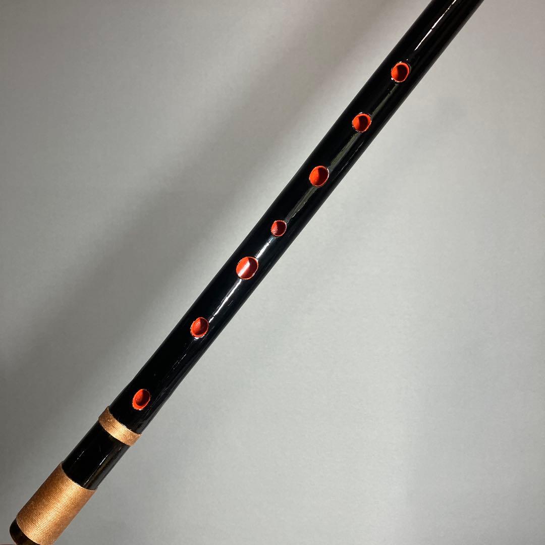 篠笛三本調子 CMR3-58 Ｇ管　唄物　ドレミ調　天地糸巻 黒塗　西洋音階