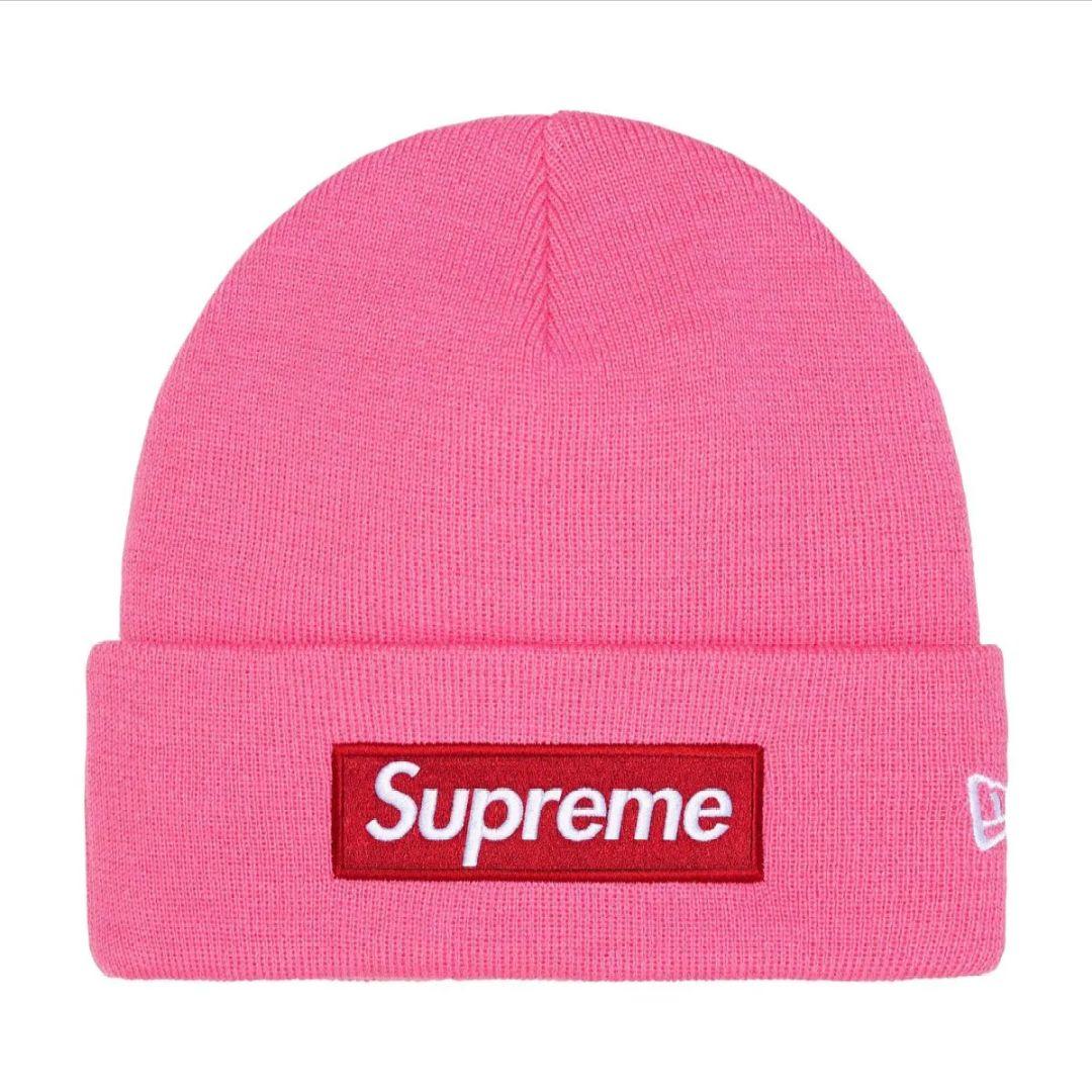 帽子 Supreme NEWERA Box Logo Beanie Magenta