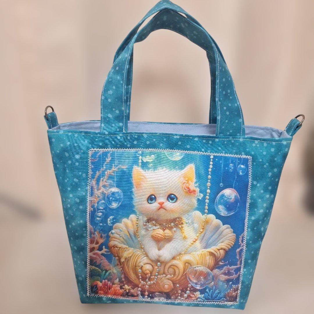 激レアパネル生地　ハンドメイド　布バスケット、ミニバッグ、