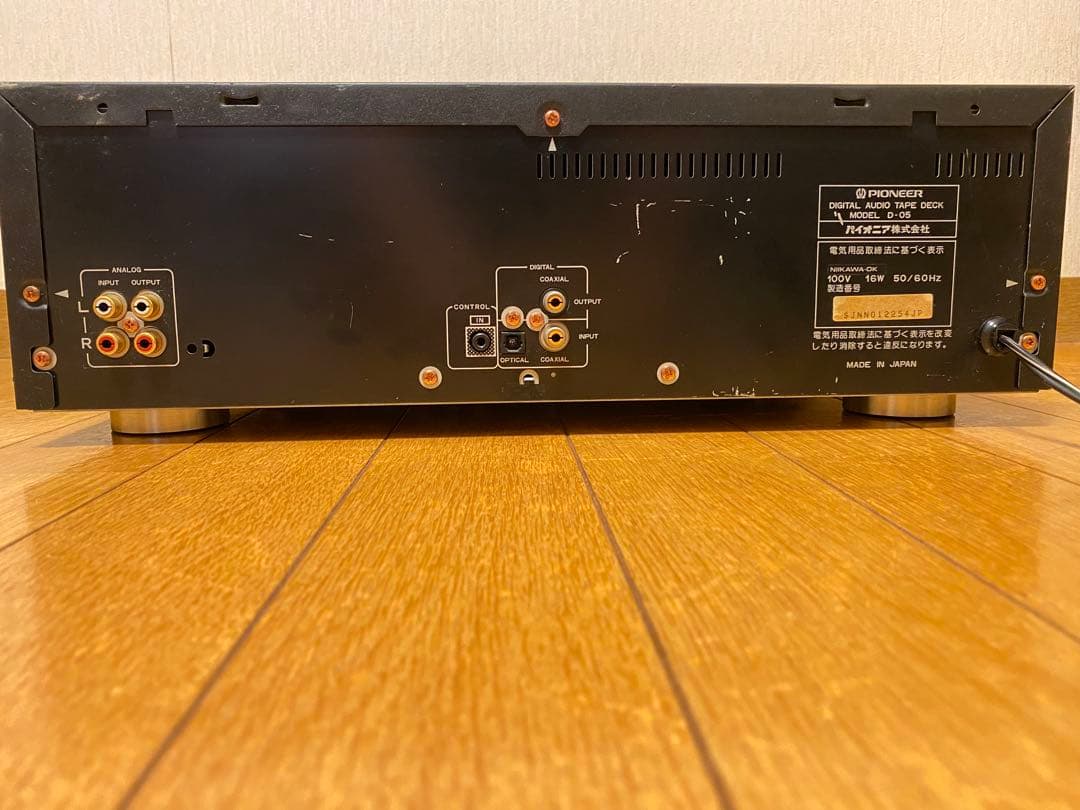 Pioneer D-05 DATデッキ リモコン説明書付き 動作確認済み