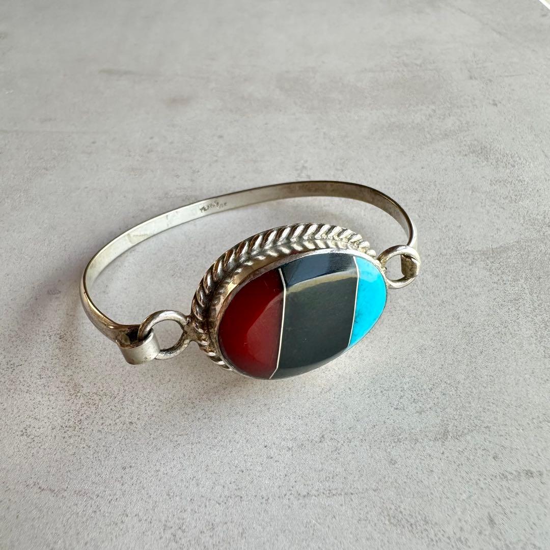 ヴィンテージ！3 Stones Native Style ブレスレット