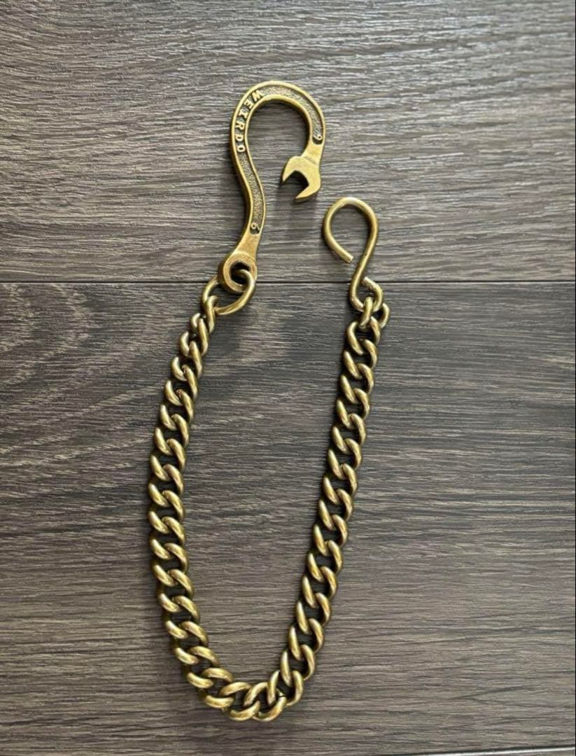 weirdo ウォレットチェーン　初期モデル　スパナ型　真鍮