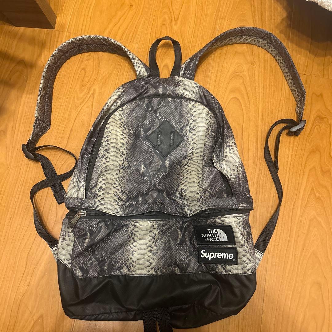 supremeリュックパイソン柄