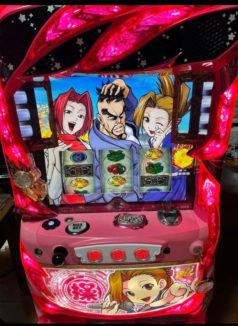 押忍 番長3 実機 大都技研 不要機 パチスロ実機 家庭用電源 操パネル