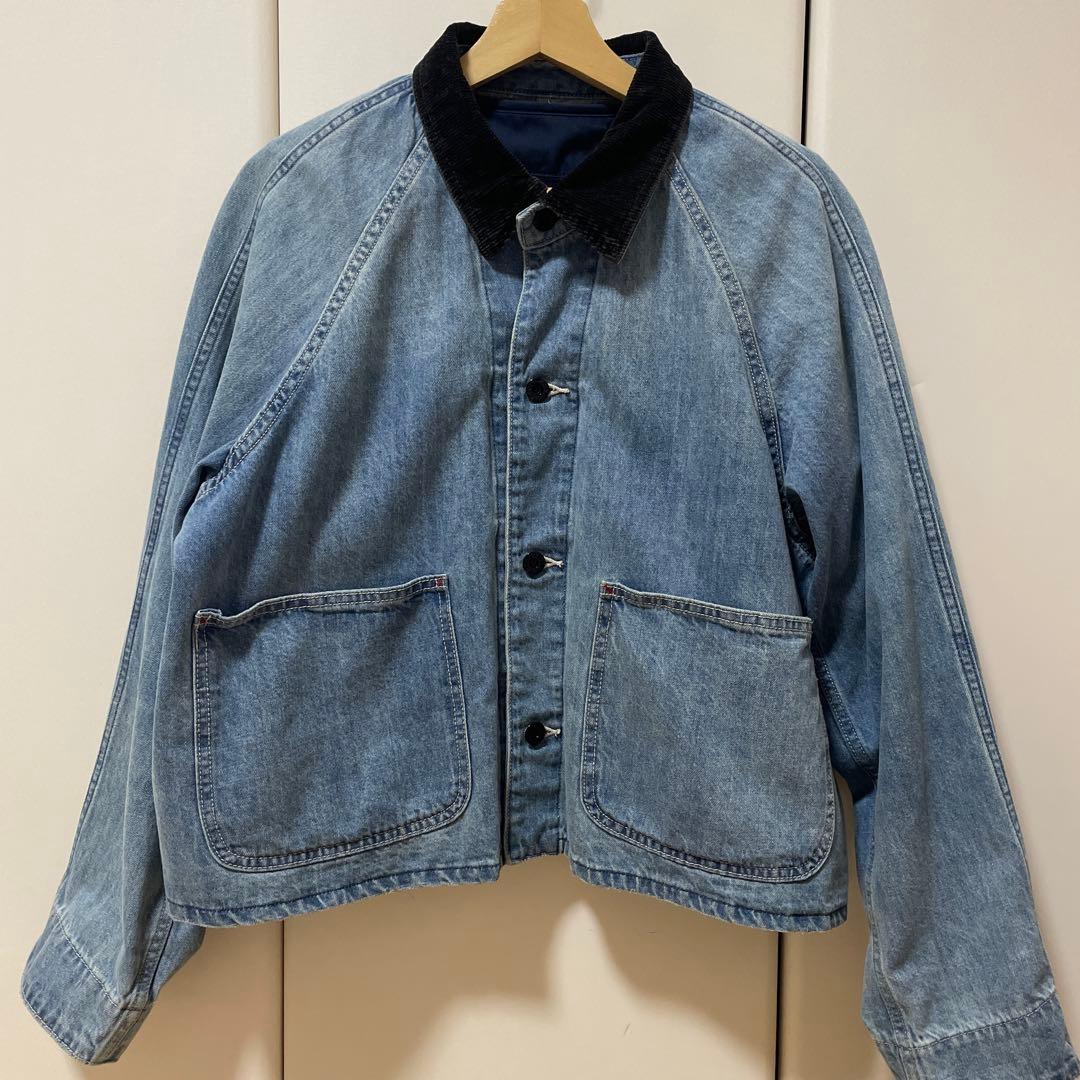 PAYDAY×6 roku別注カバーオール 襟付きデニムジャケット コーデュロイ