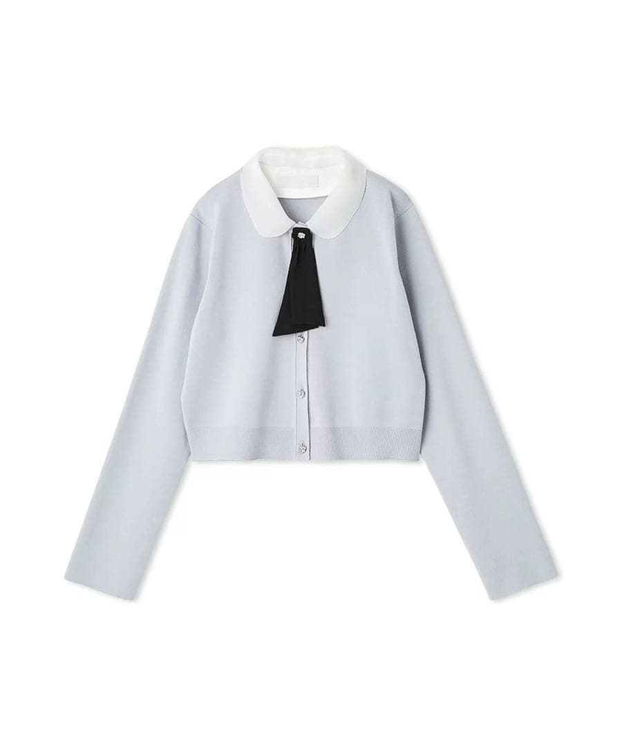 CELFORD セルフォード デタッチャブル総針カーディガン SAX