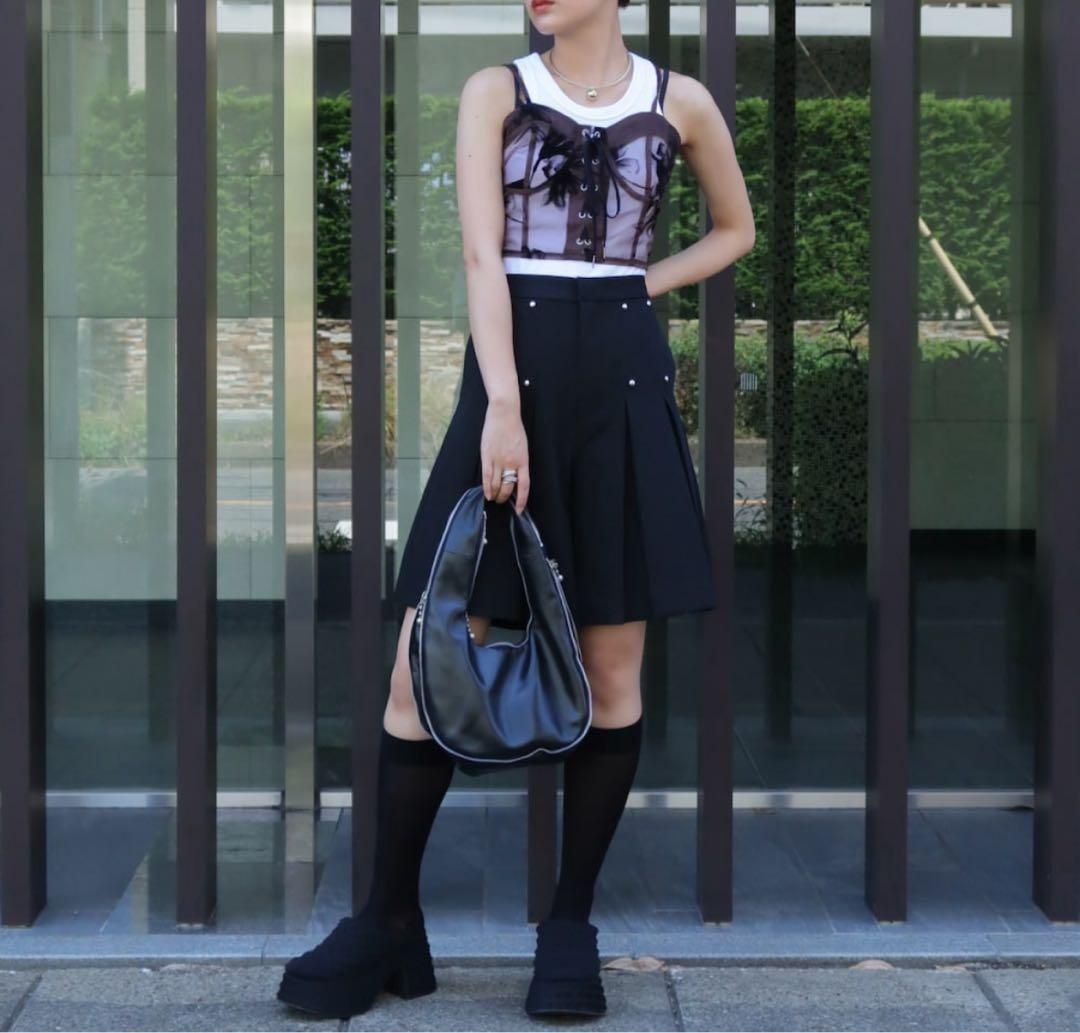 led.tokyo プリーツハーフパンツ