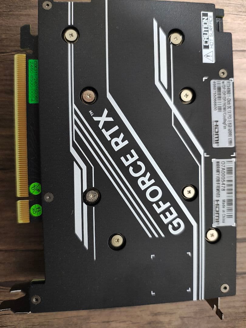 GeForce RTX4060 玄人志向 GG-RTX4060-E8GB/SF