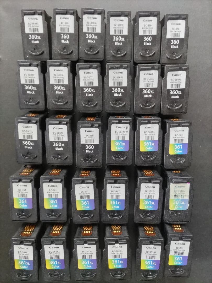 【CANON純正品】BC360/361 インクカートリッジ 30個セット