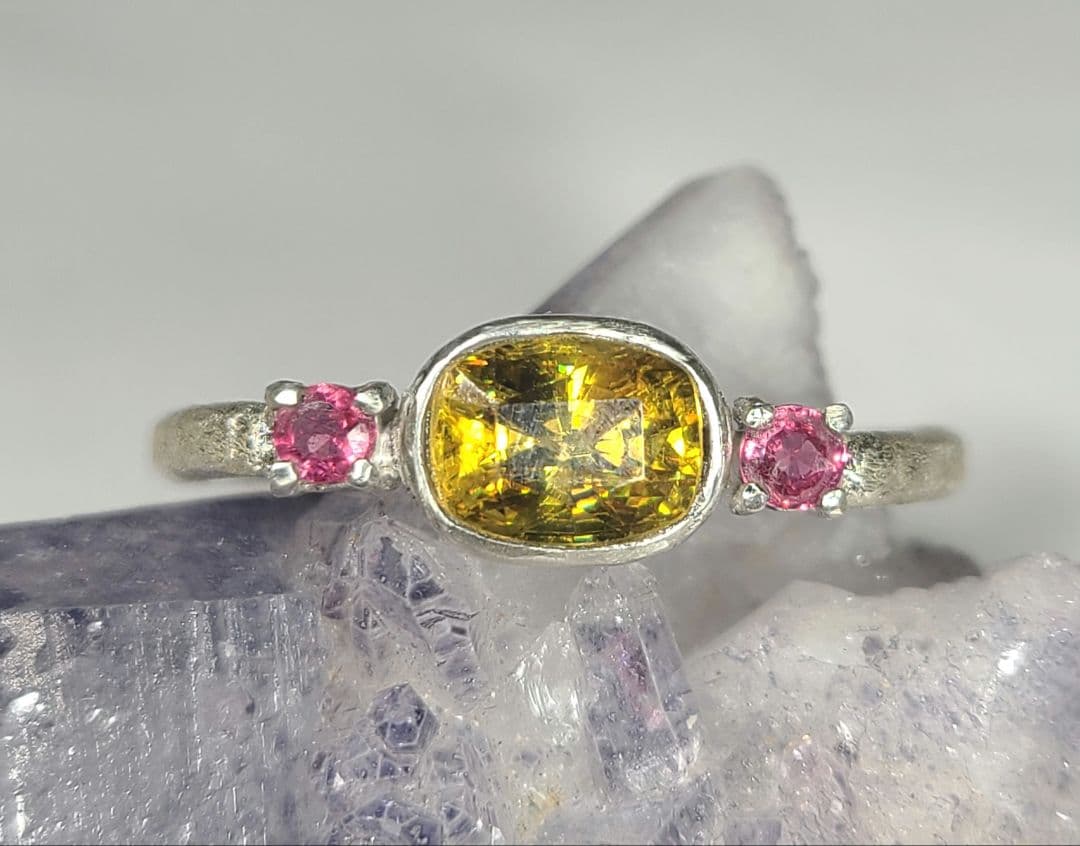 minはる★天然スフェーン★リング、ペンダントオーダー