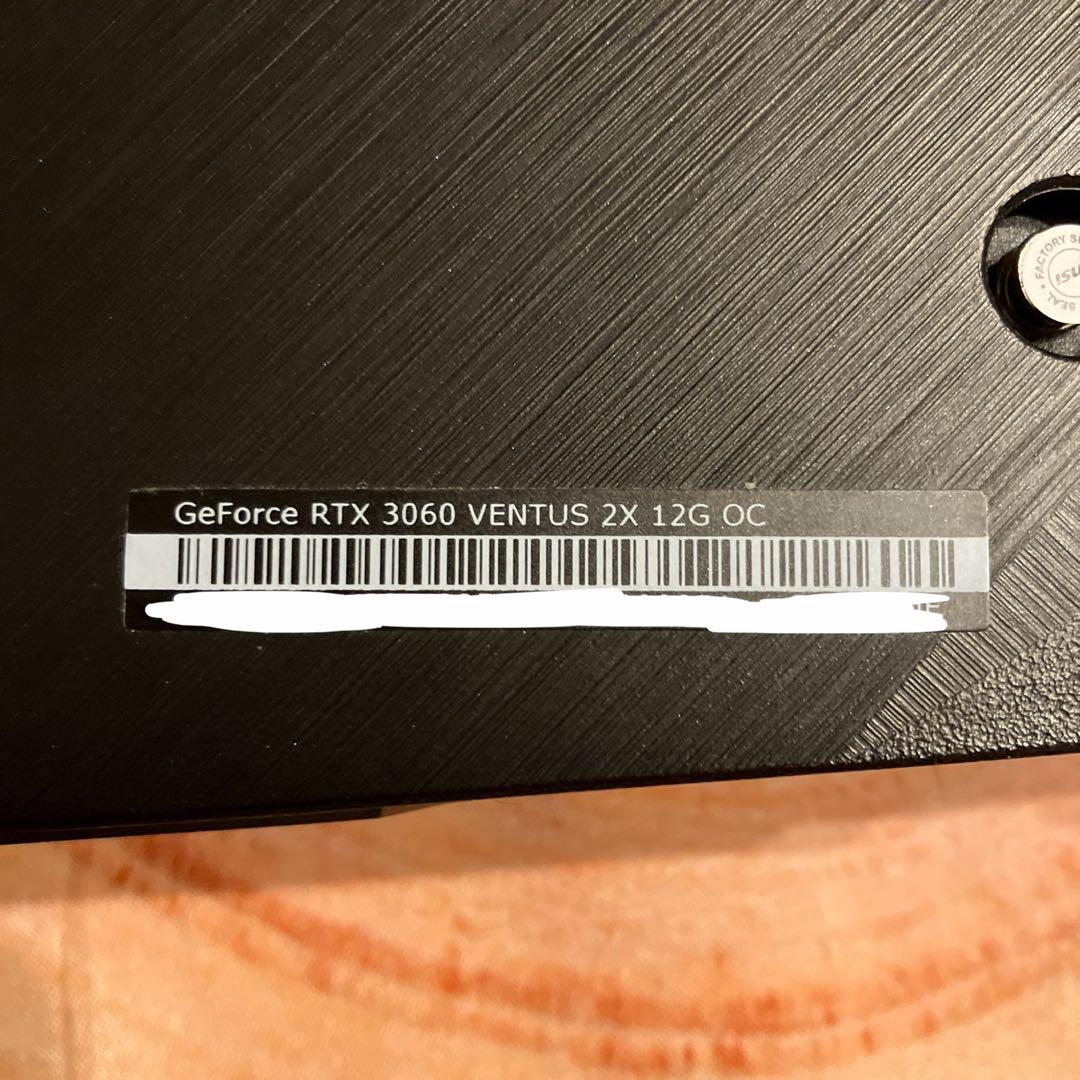グラフィックボード・グラボ・ビデオカード GeForce RTX 3060 VENTUS 2X 12G OC MSI