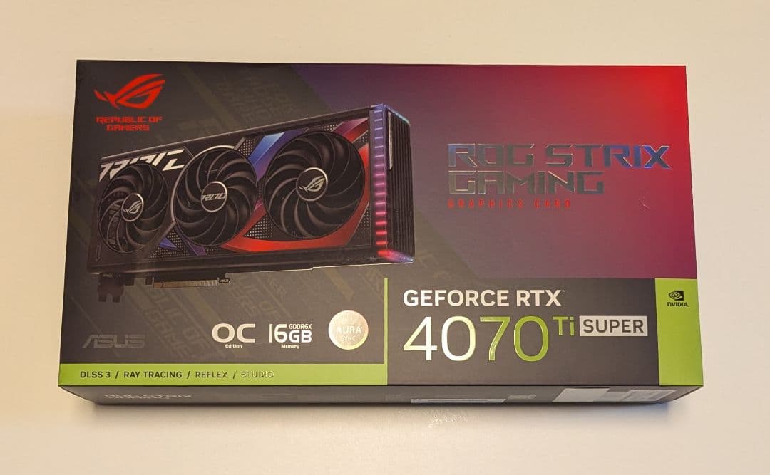 グラフィックボード・グラボ・ビデオカード ASUS ROG STRIX GEFORCE RTX 4070 Ti SUPER