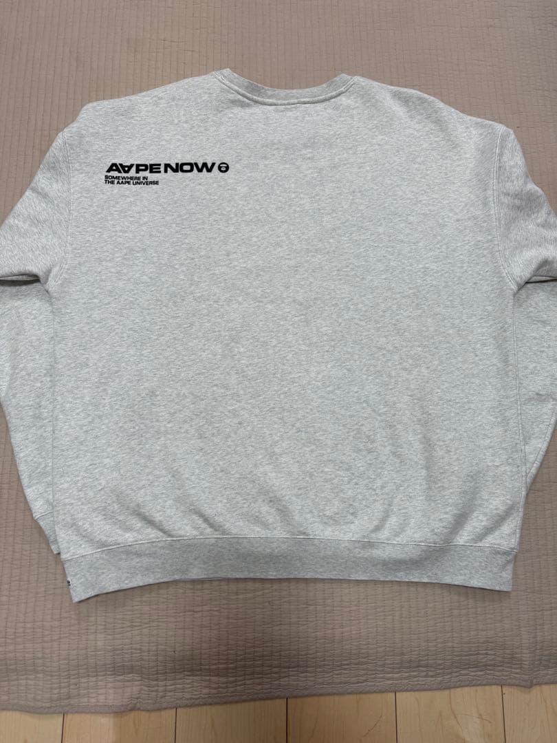 Aape エーエイプ　スウェット　トレーナー　サイズXL ライトグレー