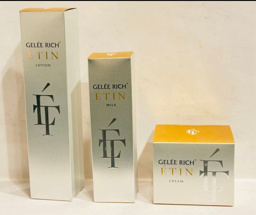 GELÉE RICH® ÉTIN エタン　化粧水、乳液、クリーム３点セット