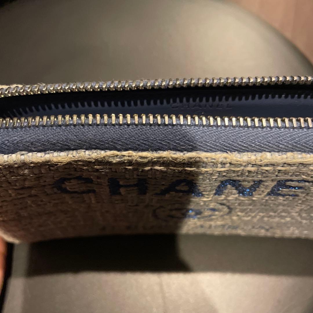 シャネル　CHANEL 長財布　ツイード