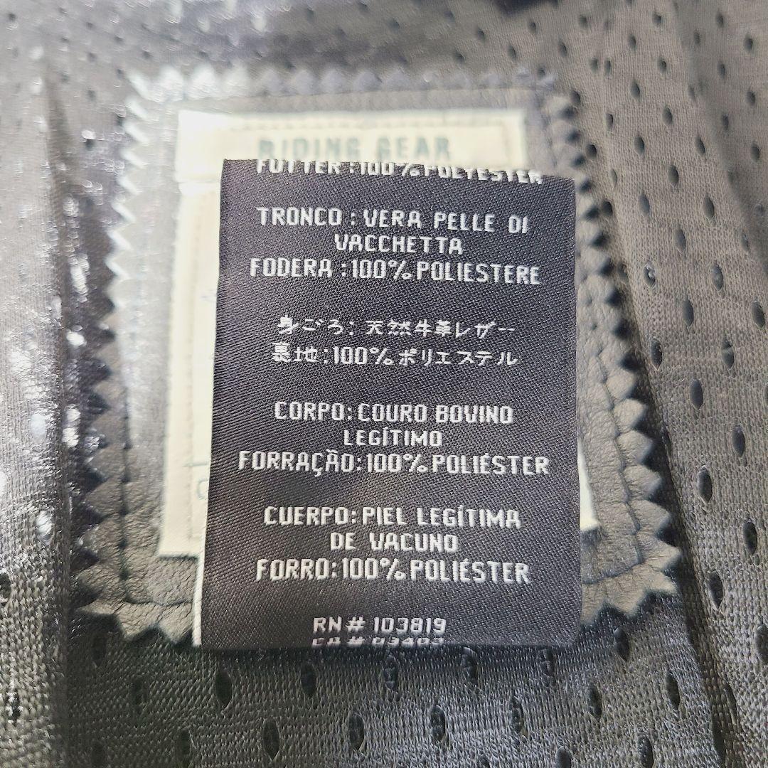 【美品】ハーレーダビッドソン　シングルライダース　刺繍　ビジュー　レザー