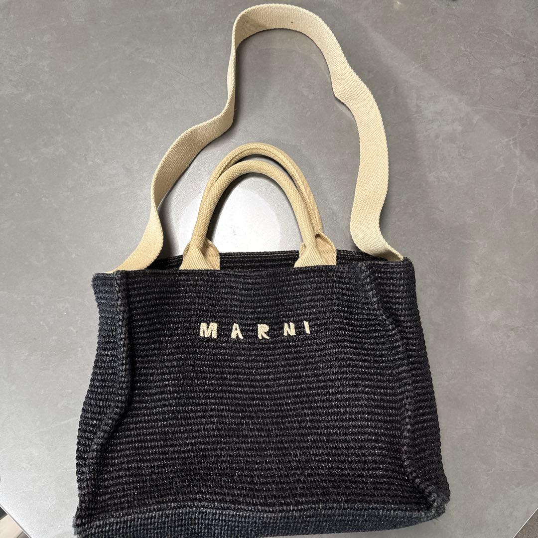 MARNI ミディアムバスケット トートバッグ カゴバッグ