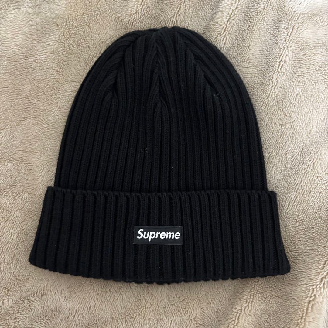 Supreme Overdyed Beanie black ニット帽