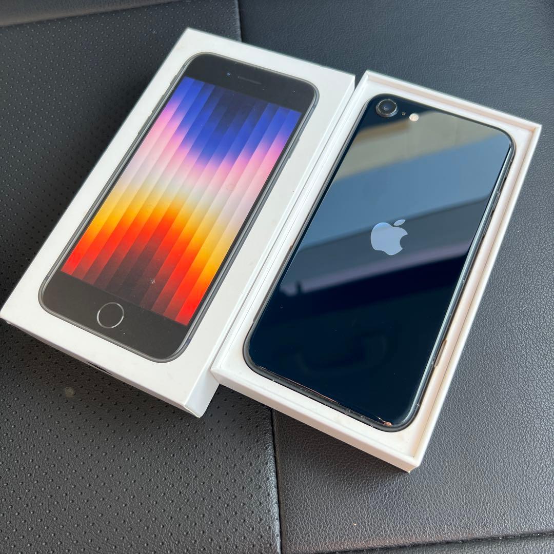iPhone SE3 256GB 第3世代 ミッドナイト 画面バッテリー新品
