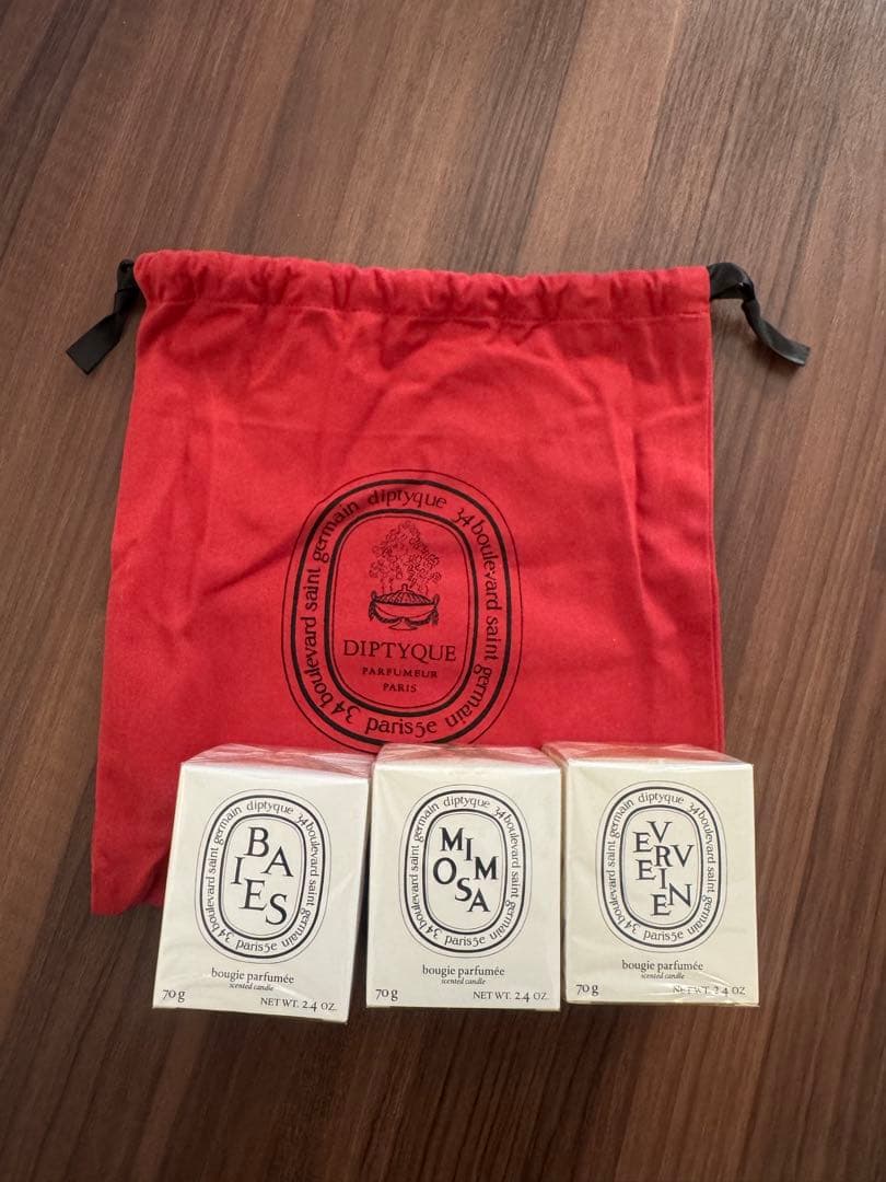 Diptyque アロマキャンドル 3種セット