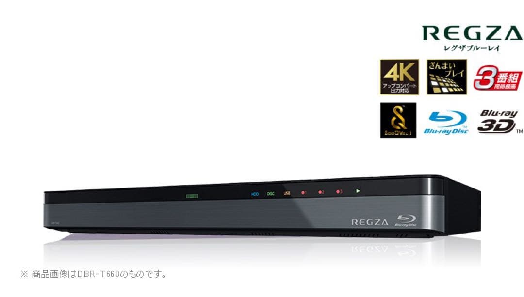 【TOSHIBA 東芝HDD&ブルーレイディスクレコーダー形名DBR-T650】
