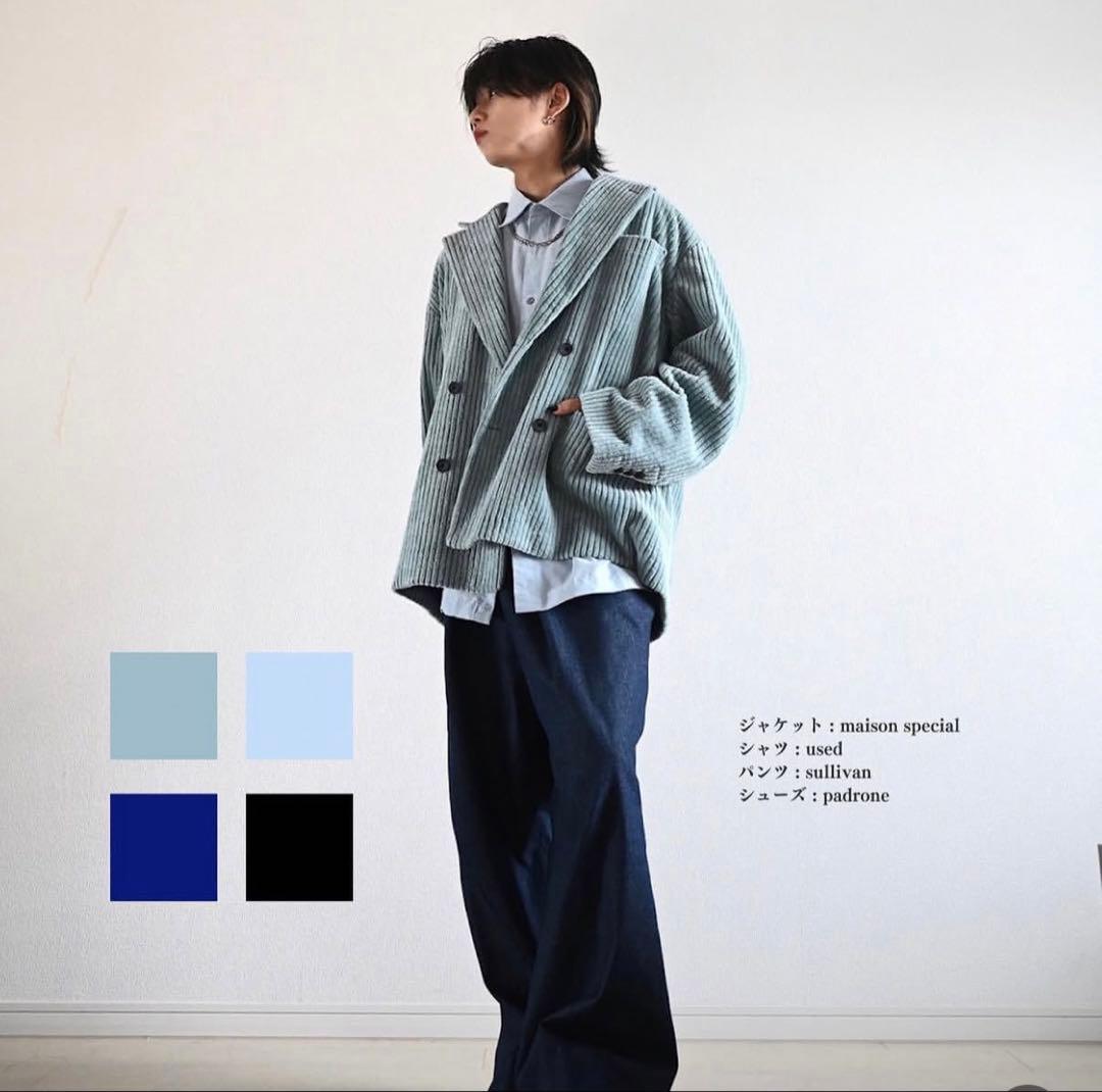 メゾンスペシャル TAKEMI コーデュロイ ダブルテーラードジャケット