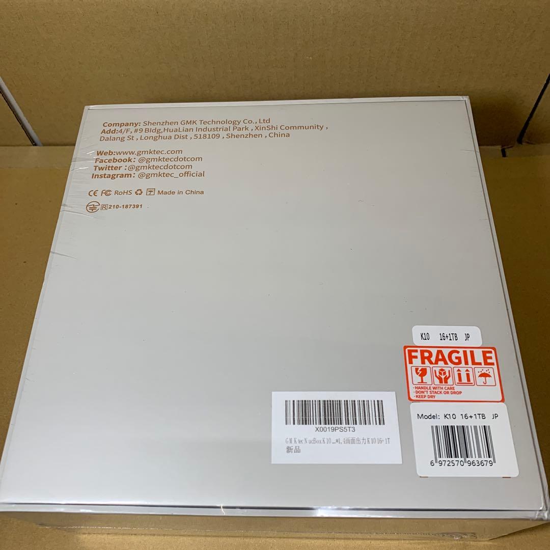 新品　GMKtec ミニpc 「16GB DDR5 1TB SSD」 K10