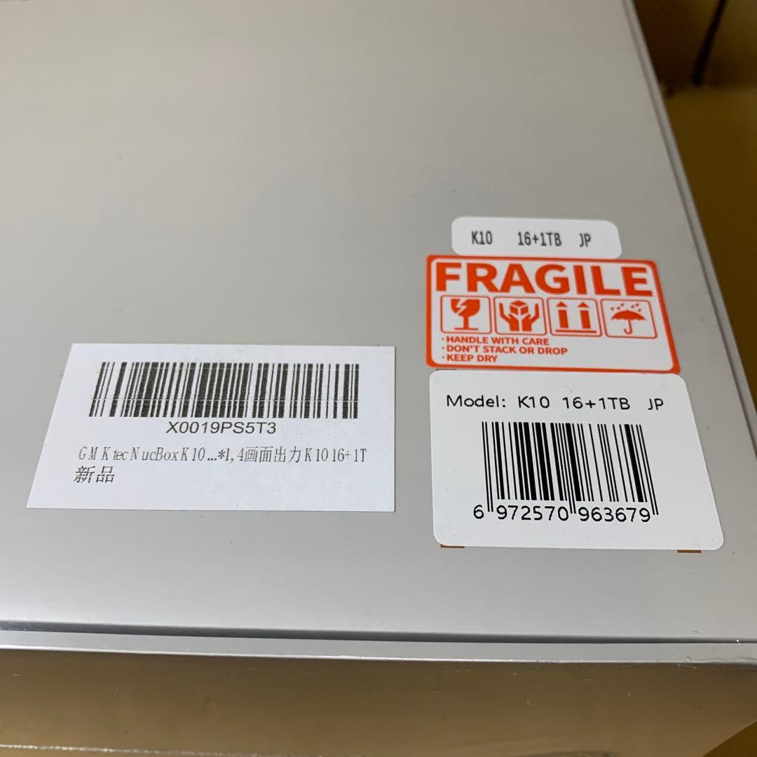 新品　GMKtec ミニpc 「16GB DDR5 1TB SSD」 K10