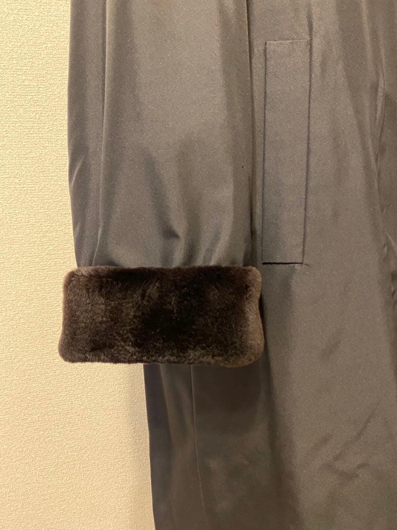 シルク×シェアードミンク　リバーシブルコート