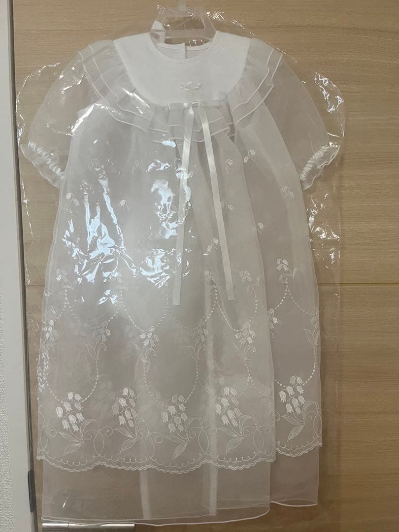 美品　familiar ベビードレス すずらん　ファミリア