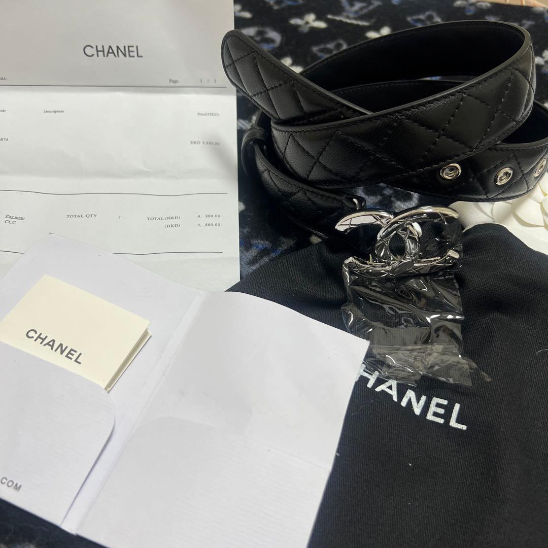 シャネル 黒 ベルト