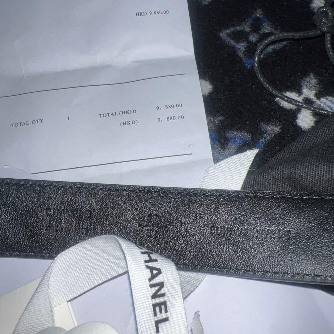 シャネル 黒 ベルト