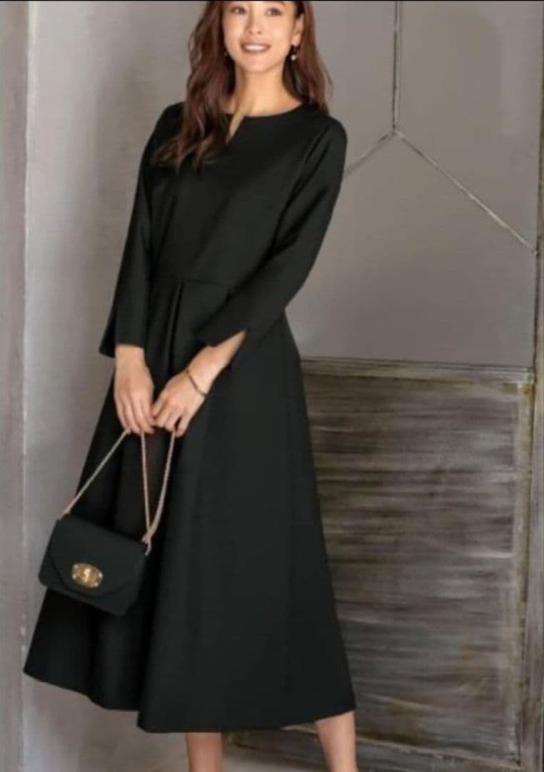 スタイルデリ　長袖ネオリトルブラックドレス　ワンピース　オケージョン