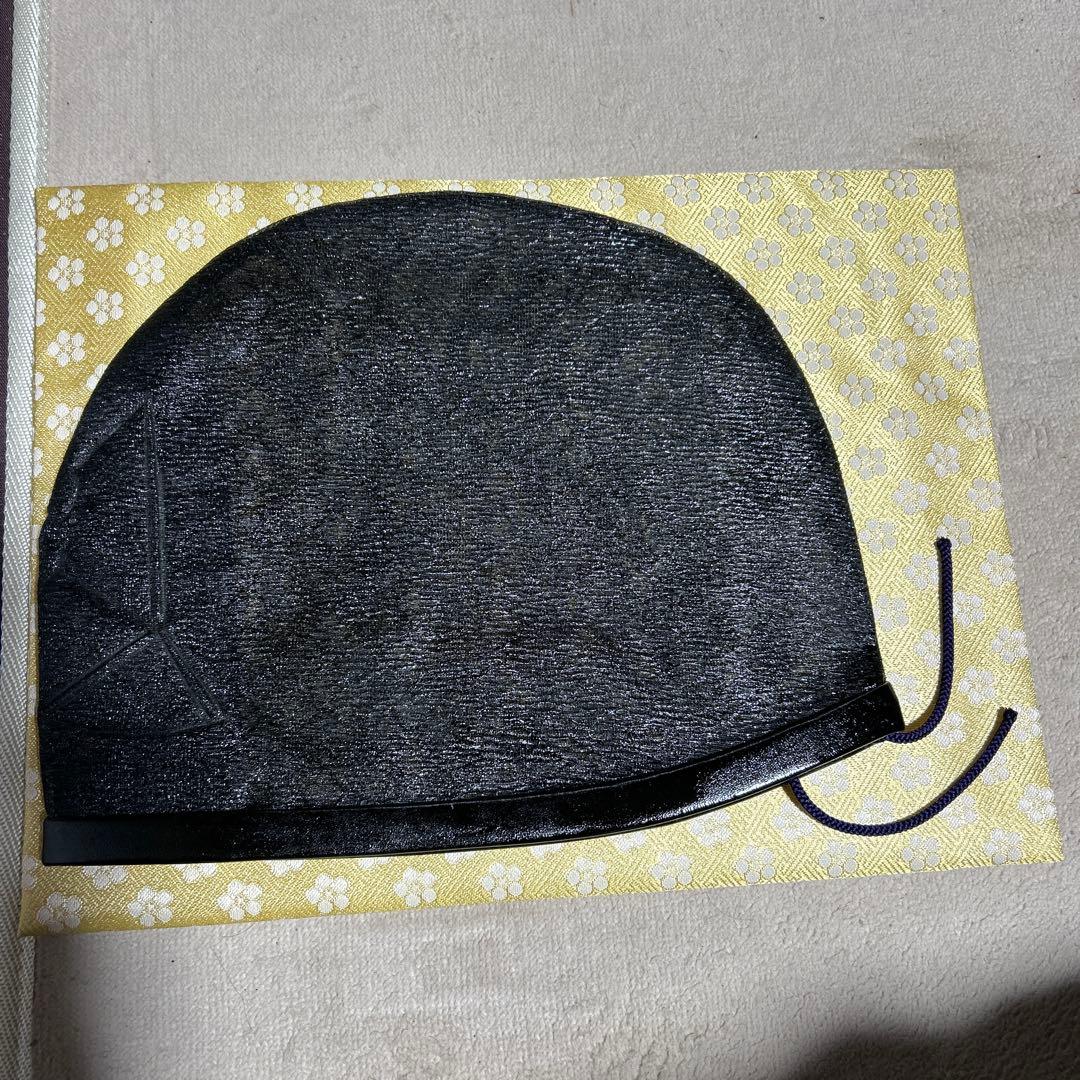新品未使用！！神主・神職用懐中烏帽子！漆の香漂ってます！収納袋付き！