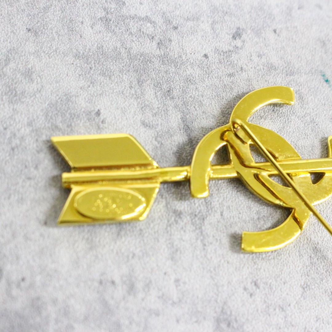 ◇CHANEL シャネル ココマーク アローブローチ ゴールド